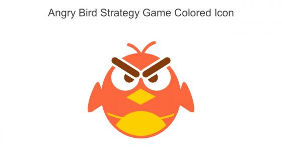 Angry Bird Strategy Game Colored Icon In Powerpoint Pptx Png And Editable Eps Format