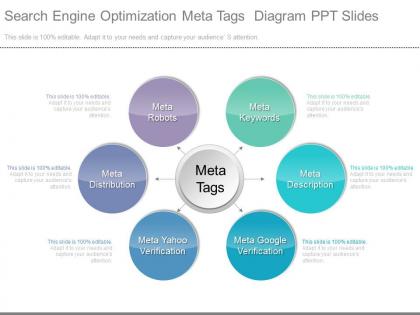 App search engine optimization meta tags diagram ppt slides