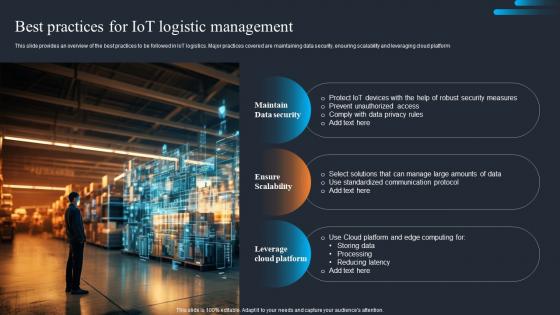 Applications Of IOT Best Practices For IOT Logistic Management IOT SS