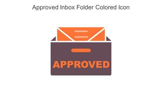 Approved Inbox Folder Colored Icon In Powerpoint Pptx Png And Editable Eps Format