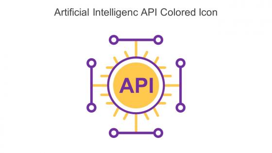 Artificial Intelligenc API Colored Icon In Powerpoint Pptx Png And Editable Eps Format