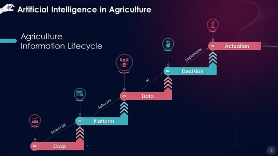 Artificial Intelligence In Agriculture Information Life Cycle Training Ppt