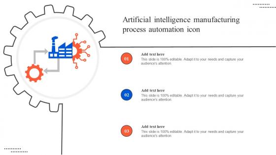 Artificial Intelligence Manufacturing Process Automation Icon