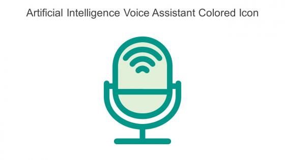 Artificial Intelligence Voice Assistant Colored Icon In Powerpoint Pptx Png And Editable Eps Format