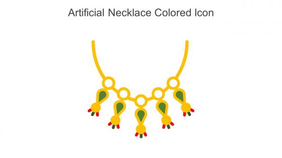 Artificial Necklace Colored Icon In Powerpoint Pptx Png And Editable Eps Format