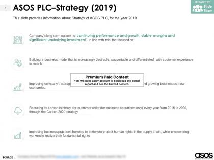 Asos plc strategy 2019