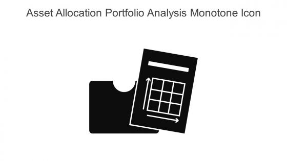 Asset Allocation Portfolio Analysis Monotone Icon In Powerpoint Pptx Png And Editable Eps Format