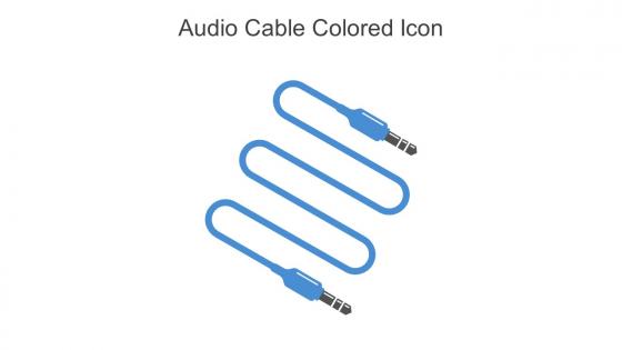 Audio Cable Colored Icon In Powerpoint Pptx Png And Editable Eps Format