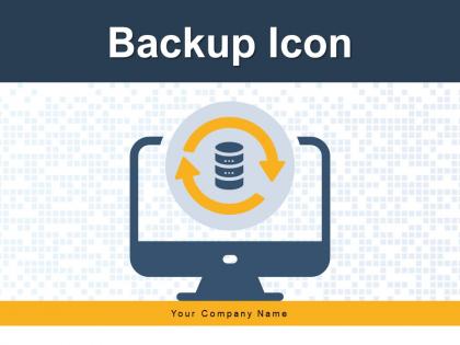 Backup Icon Restoration Business Document Database Storage