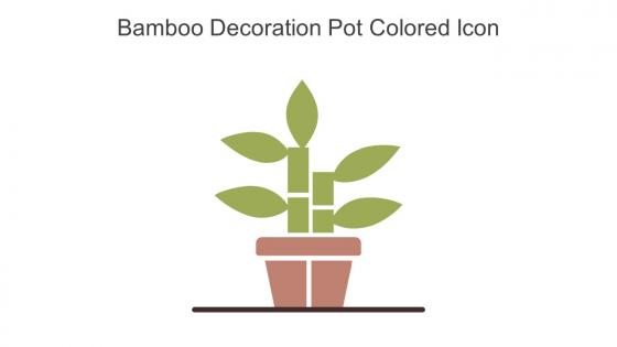 Bamboo Decoration Pot Colored Icon In Powerpoint Pptx Png And Editable Eps Format