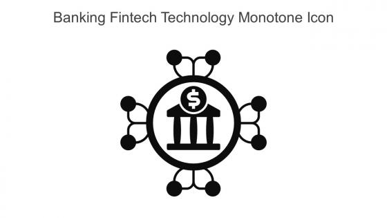 Banking Fintech Technology Monotone Icon In Powerpoint Pptx Png And Editable Eps Format