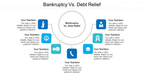 Bankruptcy vs debt relief ppt powerpoint presentation portfolio skills cpb