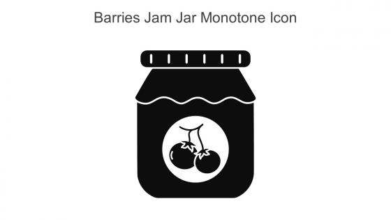 Barries Jam Jar Monotone Icon In Powerpoint Pptx Png And Editable Eps Format