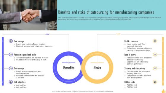 Benefits And Risks Of Outsourcing For Manufacturing Companies