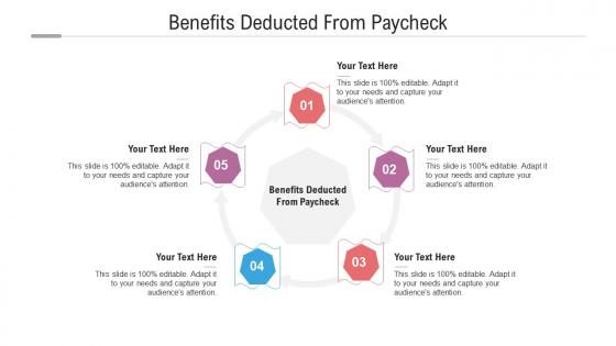 Benefits deducted from paycheck ppt powerpoint presentation infographics icons cpb