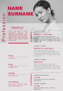 Best curriculum vitae resume infographic example editable template