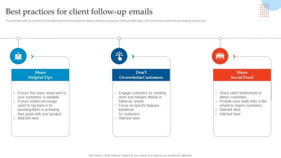 Best Practices For Client Follow Up Enhancing Customer Experience Using Onboarding Techniques