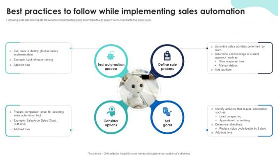 Best Practices To Follow While Sales Automation For Improving Efficiency And Revenue SA SS