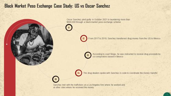 Black Market Peso Exchange Case Study US Vs Oscar Sanchez Training Ppt