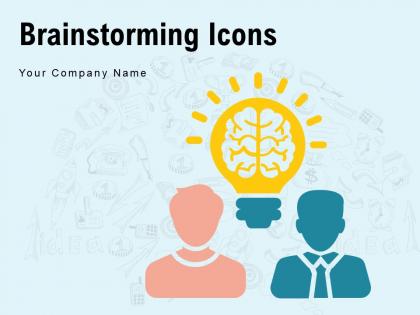 Brainstorming Icons Gear Currency Symbol Arrow Approved Employee