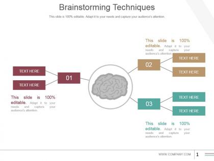 Brainstorming techniques powerpoint templates