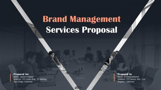 Brand Management Services Proposal Powerpoint Presentation Slides