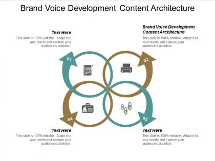 Brand voice development content architecture ppt powerpoint presentation portfolio microsoft cpb