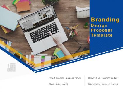 Branding design proposal template powerpoint presentation slides