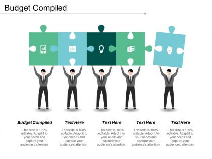 Budget compiled ppt powerpoint presentation file diagrams cpb