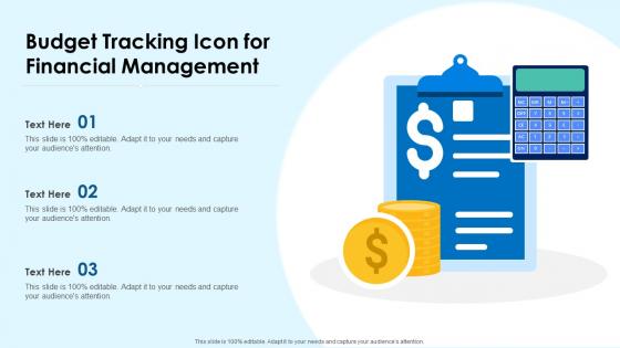 Budget Tracking Icon For Financial Management