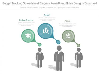 Budget tracking spreadsheet diagram powerpoint slides designs download