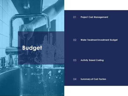 Budget urban water management ppt structure