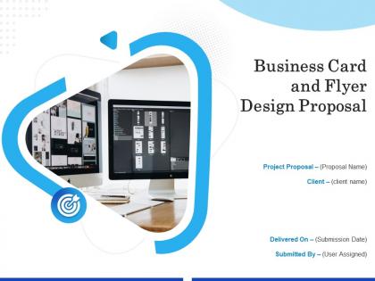 Business Card And Flyer Design Proposal Powerpoint Presentation Slides