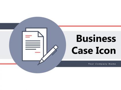 Business Case Icon Illustrating Resource Management Construction Marketing