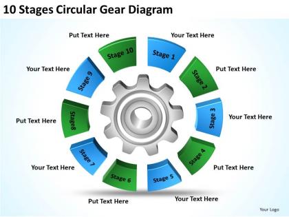 Business diagrams templates circular gear powerpoint ppt backgrounds for slides