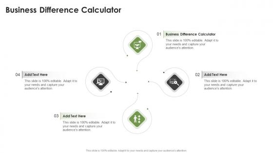 Business Difference Calculator In Powerpoint And Google Slides Cpb