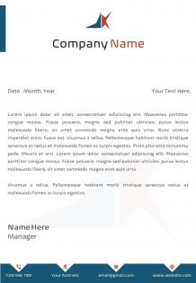 Business enterprise letterhead design template