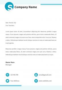 Business letterhead design template