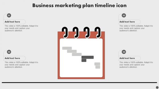 Business Marketing Plan Timeline Icon