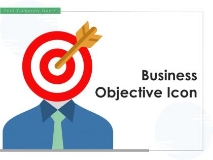 Business Objective Icon Financial Management Arrow Achievement Roadmap