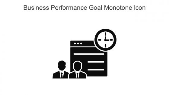 Business Performance Goal Monotone Icon In Powerpoint Pptx Png And Editable Eps Format