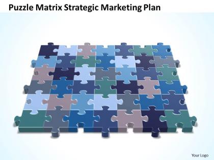 Business powerpoint templates strategy puzzle matrix strategic marketing plan sales ppt slides