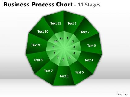 Business process chart 11 stages powerpoint slides and ppt templates 0412