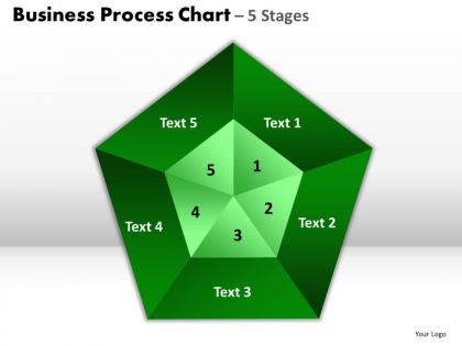 Business process chart 5 stages powerpoint slides and ppt templates 0412