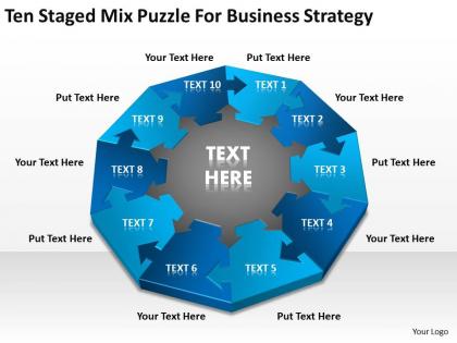 Business process workflow diagram examples mix puzzle for strategy powerpoint templates 0515