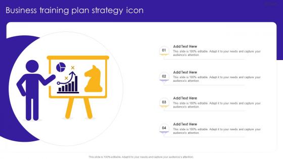 Business Training Plan Strategy Icon