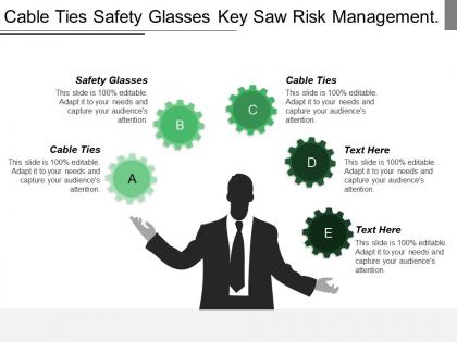 Cable ties safety glasses key saw risk management project kick