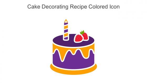 Cake Decorating Recipe Colored Icon In Powerpoint Pptx Png And Editable Eps Format