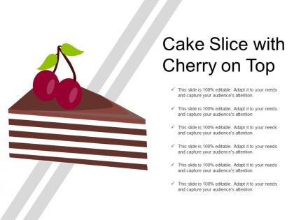 Cake slice with cherry on top