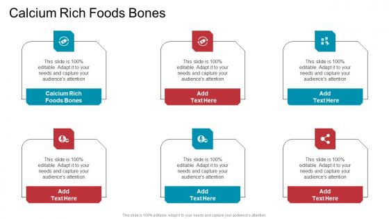 Calcium Rich Foods Bones In Powerpoint And Google Slides Cpb